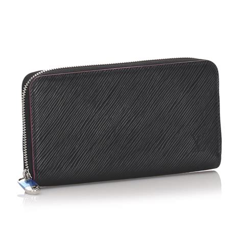 louis vuitton wallet black leather|Women's Black Leather Zip Wallet .